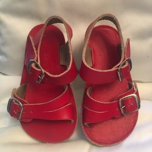 Saltwater sandals baby girl size 3
